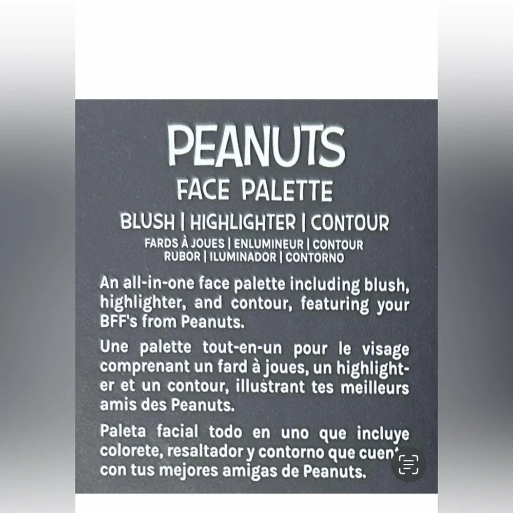 New Peanuts Face Palette Blush Highlighter Contour Rude Cosmetics